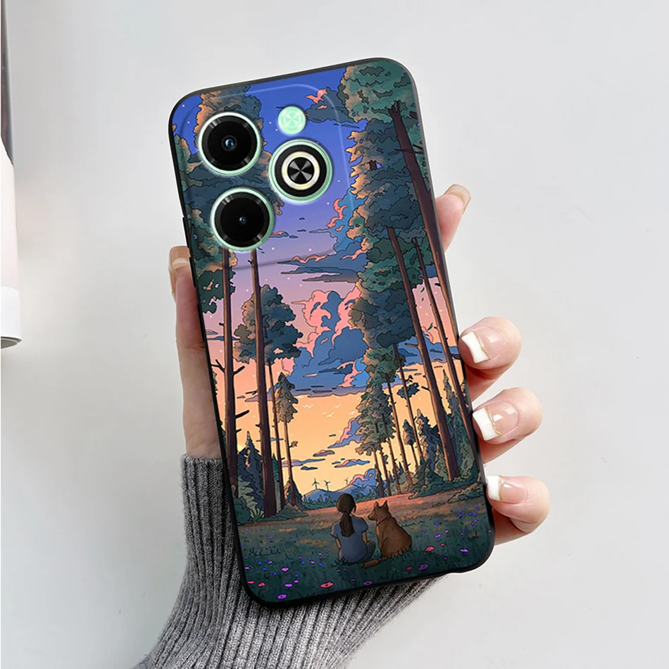 Fashionable Marble Black Silicone Soft Phone Case – Stylish Protective Back Cover s