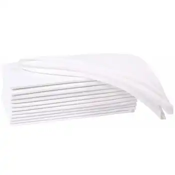Serviette de table blanche 100% coton, 6 pièces, douce, absorbante, confortable, idéale pour les événements et une utilisation régulière 1