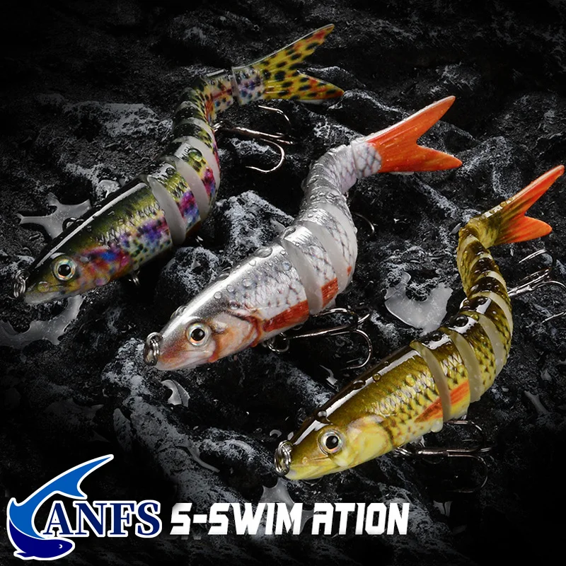 Fishing Lures Multi Jointed Swimbait Crank Bait Slow Sinking Bionic  Artificial Bait Freshwater Saltwater Trout Bass Fishing Acce