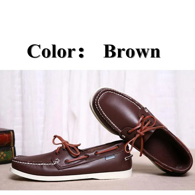 Men Genuine Leather Driving Shoes,New Fashion Docksides Classic Boat Shoe,Brand Design Flats Loafers For Men Women 2019A008 2