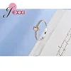925 Sterling Silver Ring Elegant  Style Warm Tone Orange&Yellow Crystal Stone For Women Girl Christmas Present Party Prom 2
