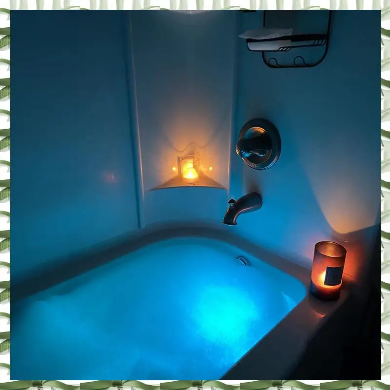 Bath Tub Lights Wireless, Battery Operated Waterproof Glow Light For Bathroom Bathtub Light Shower Spa Durable 4Pcs