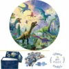 70 Pieces Dinosaur World Jigsaw Puzzles for Adults Home Decor Games Family Fun Floor Puzzles Educational Toys for Kids 1
