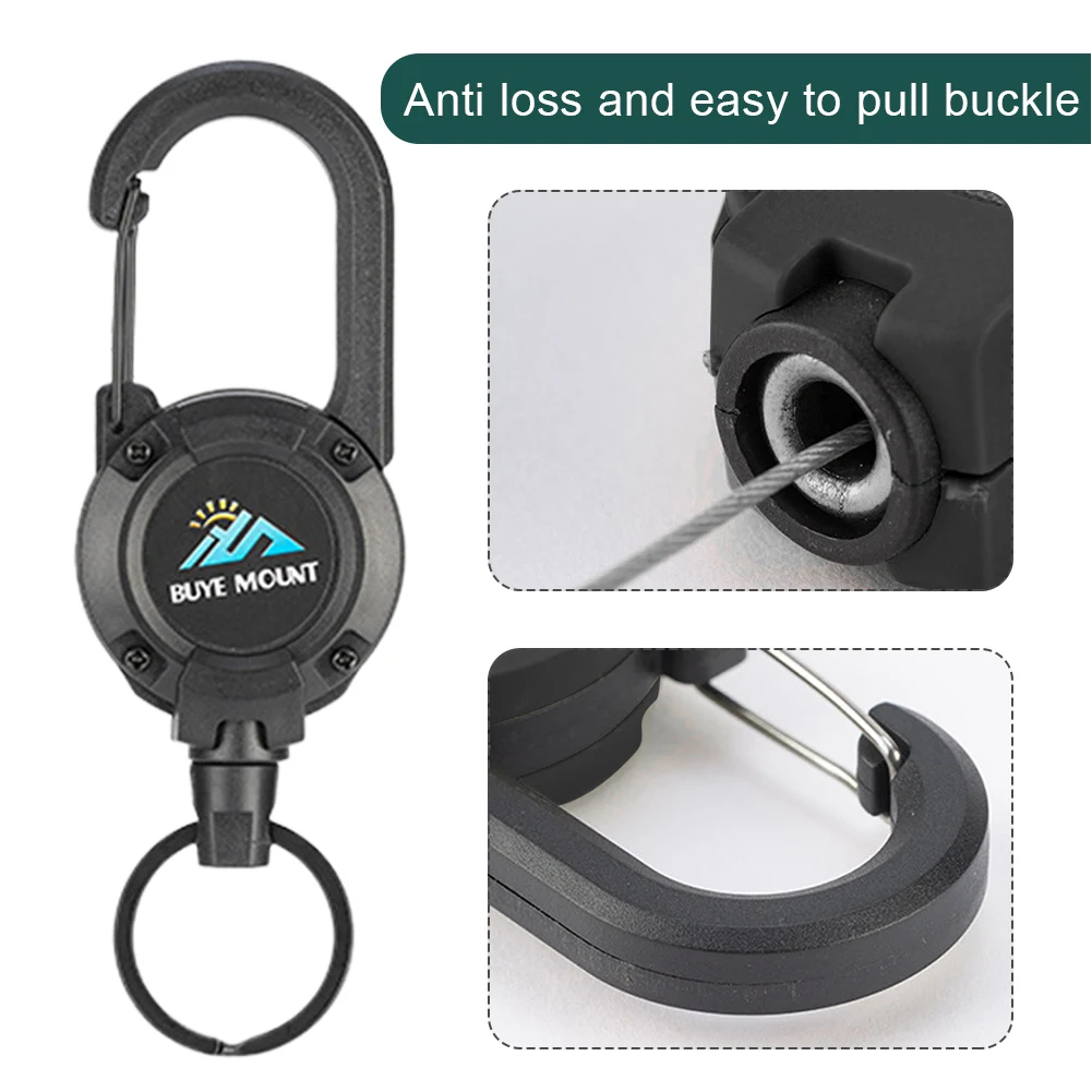 Steel Wire Anti Theft Keychain for Camping Hiking