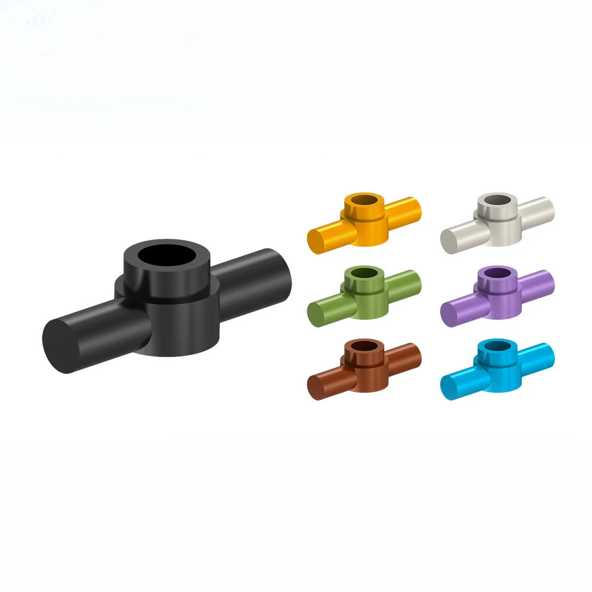 MOC 10PCS 특수 1x2 고정 빌딩 블록 연결 샤프트 3383 플레이트 부품 브릭 입자 아이디어 하이테크 장난감 어린이 선물