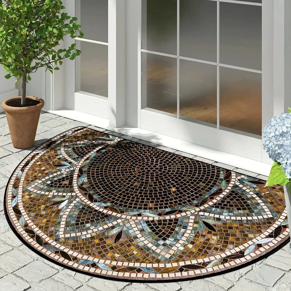 Vintage Mosaic Non-Slip Floor Mat 3