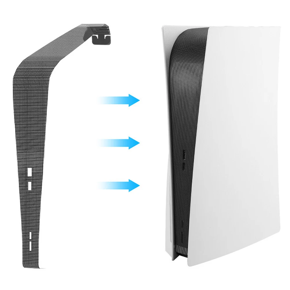 Dust Cover Mesh Breathable with 2 Pair Thumb Grips & Dust Plugs Set Dust Net Dustproof Net Filter for PS5 Disc&Digital Console