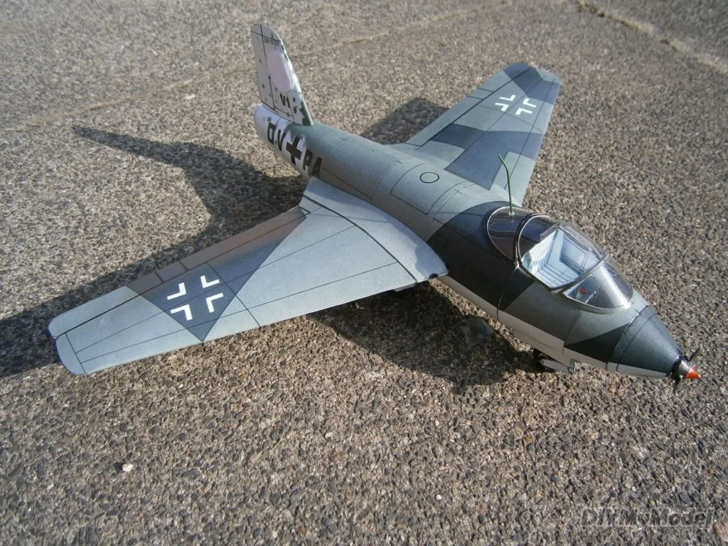 Немецкий перехватчик своими руками DIYMyModeI me-263 набор бумажных моделей ручной