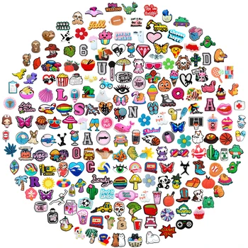 Lot of  20/30/50/100/200Pcs Random Shoe Charms for Sandals,Shoe DIY Decoration Charms Accessories Shoes Pins Bubble Sl
