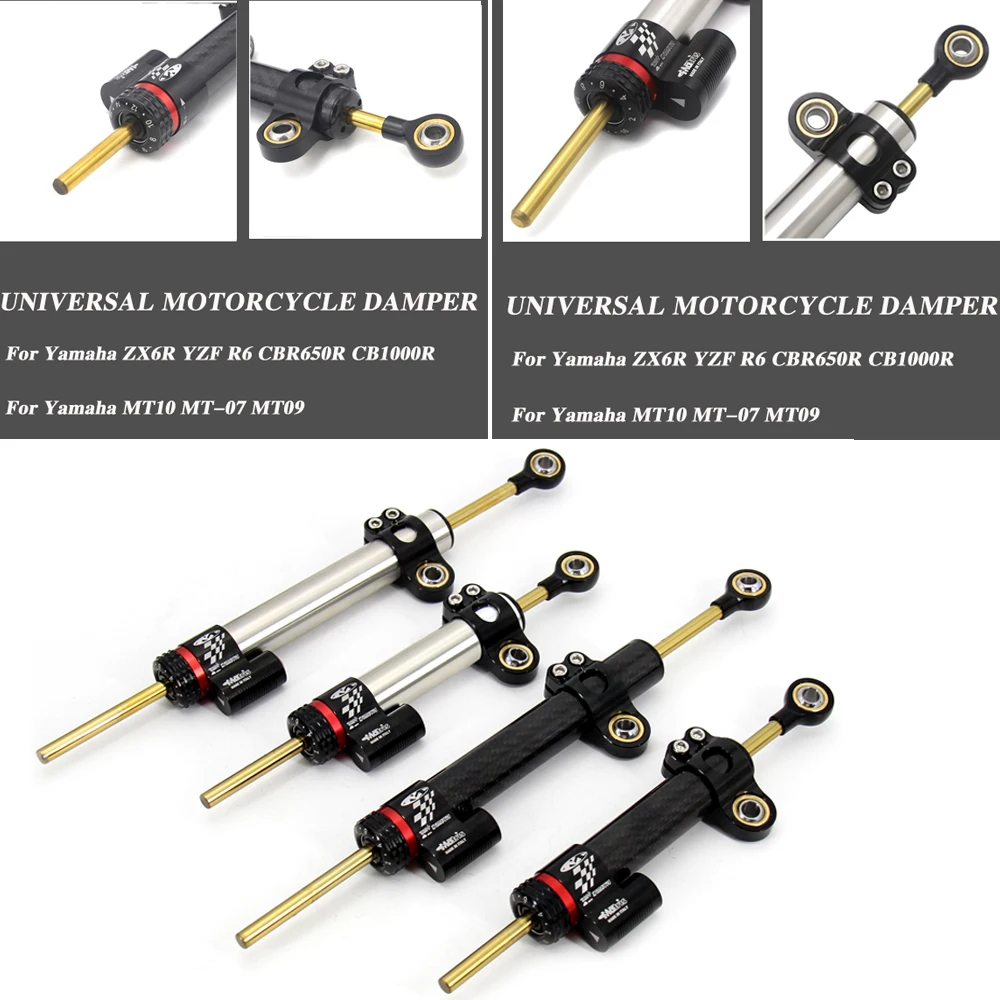 

For Yamaha MT 10 MT-10 MT 07 MT-07 MT07 MT09 MT 09 MT-09 Universal Sepeda Motor Adjustable Steering Damper Stabilizer untuk