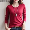 Long Sleeve T Shirt Autumn Winter Clothes Women 2024 Korean Fashion Casual Y2k Tops Solid Color O-Neck T-shirts for Women 2024