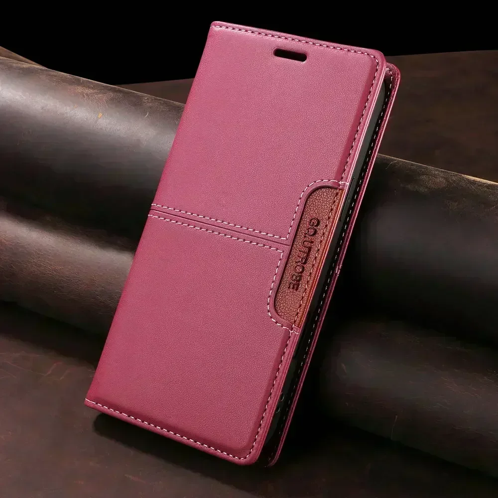 Luxury RFID Leather Wallet Phone Case Cover