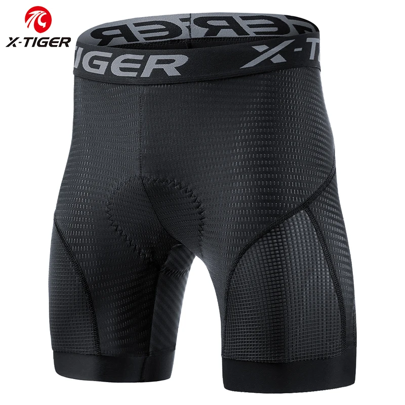 Cycling Underwear X-TIGER Cycling Shorts Breathable Mesh Gel Pad Shockproof MTB Bike Shorts