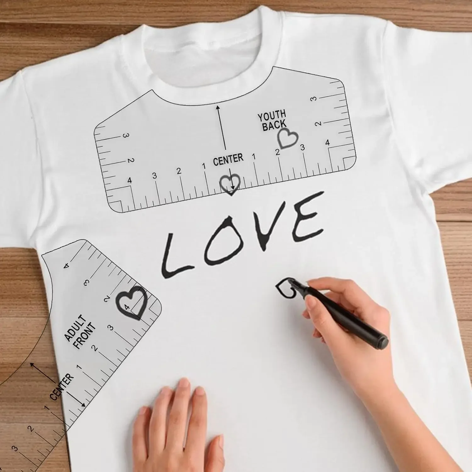 T-Shirt Alignment Ruler Set 2