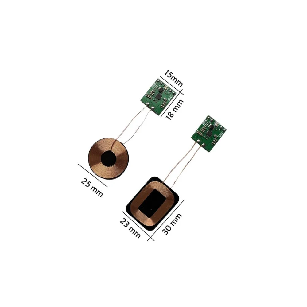 Taidacent 3.7v 4.2v Bateria de Íon Lítio sem Fio de Carregamento Power Bank Mini Receptor Carregamento sem Fio 5w qi Carregador sem Fio Almofada - Image 3