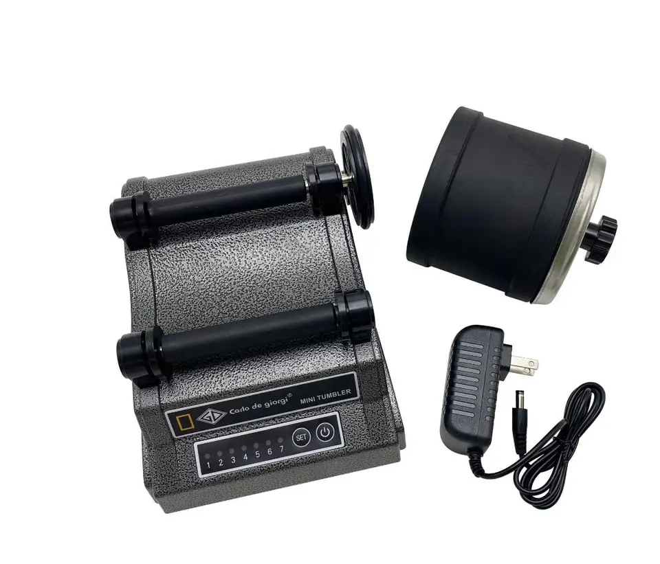 Rock Tumbler Machine Kit Elektrische Edelsteinmühle mit Timmer-Tasten