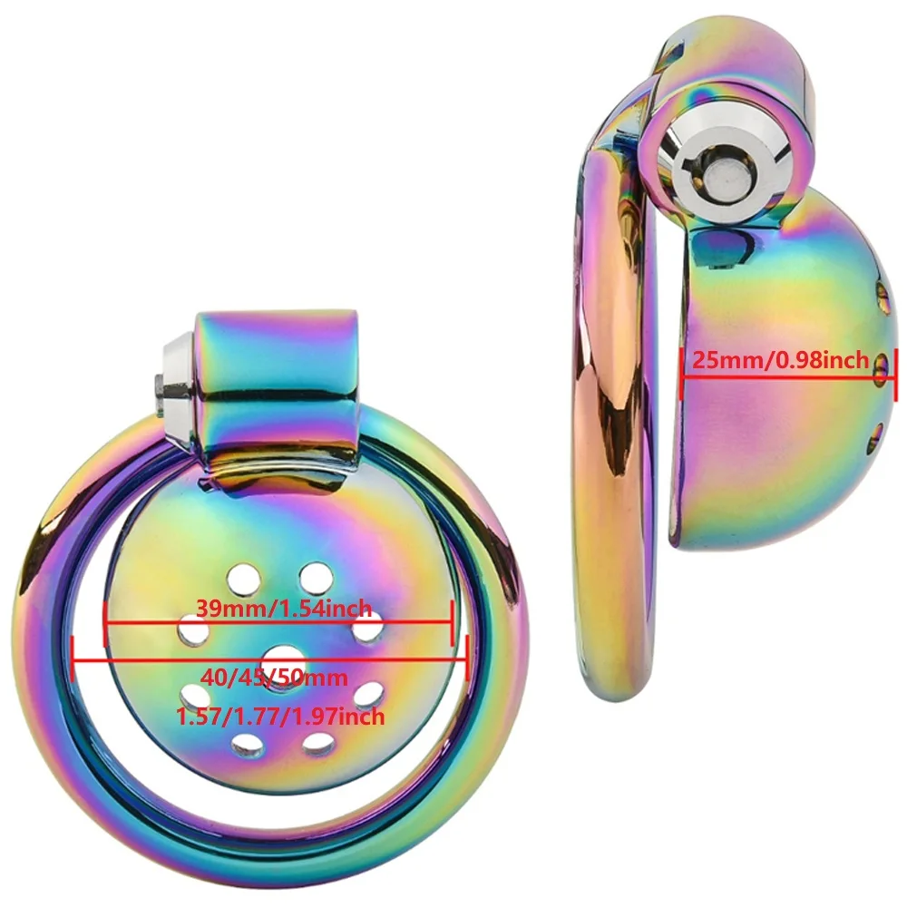 Penis Chastity Cage Set Metal Chastity Cage Belt Padlock 3 Cock Ring Bondage Slave Man Sex Toy