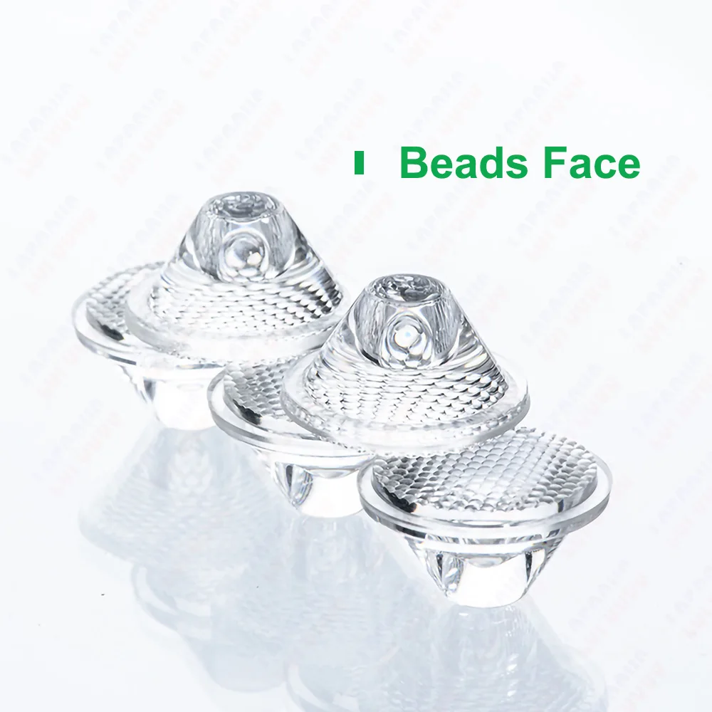 5 8 10 15 25 30 45 60 90 120 학위 LED 렌즈 20mm PMMA 아크릴 렌즈 + 브라켓 부드러운 얼굴 파란색 얼굴 매트 얼굴 골판지 얼굴 1W 3W 5W LED COB 다이오드 칩