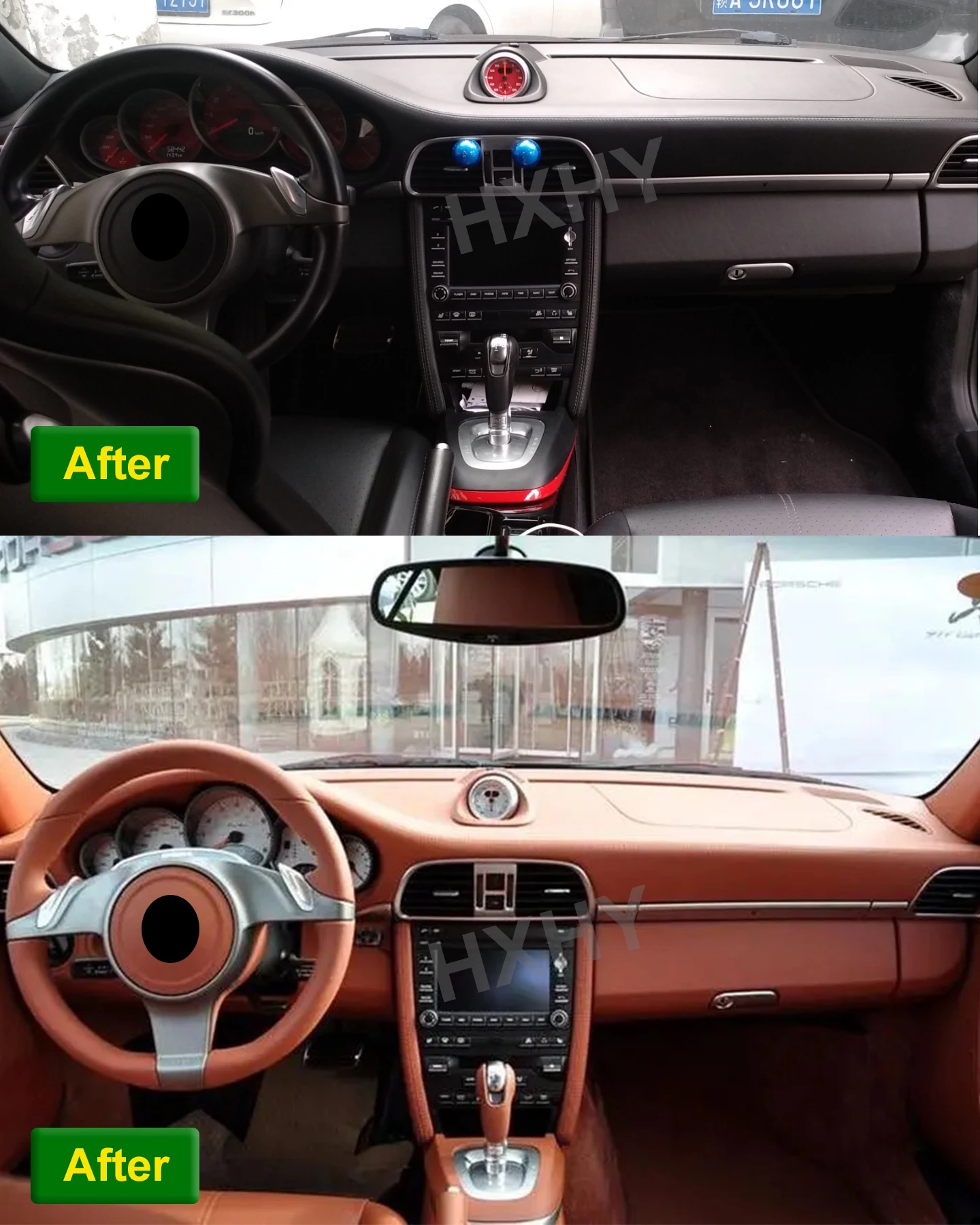 Car Dashboard Stopwatch Decoration Clock Time Support Sport Chrono For Porsche 9