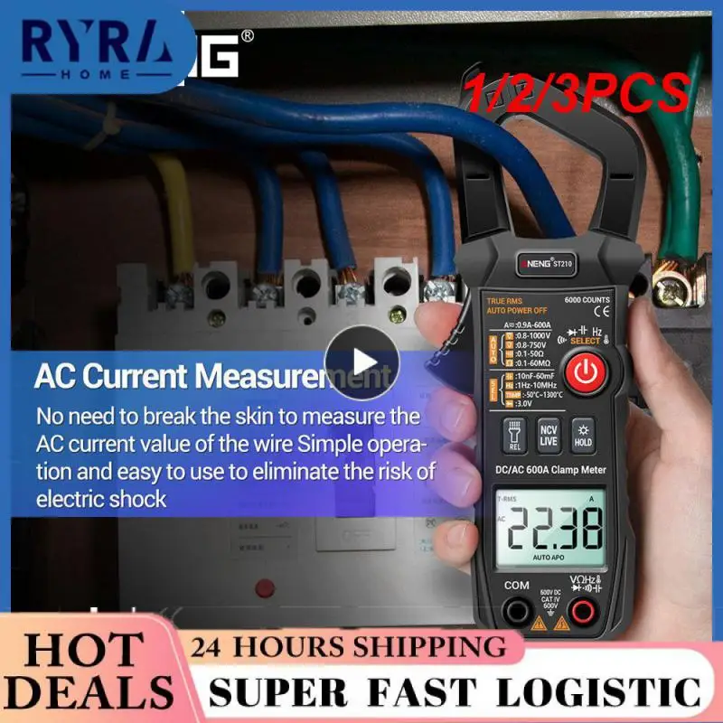 

1/2/3PCS ST209 ST184 ST182 ST180 Digital Multimeter Clamp Meter 6000 counts True RMS Amp DC/ Current Clamp tester Meter