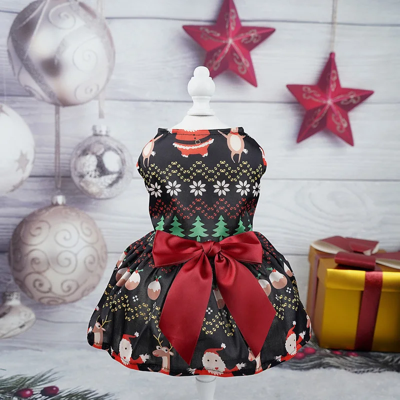 Winter Cute Pets Christmas Dresses