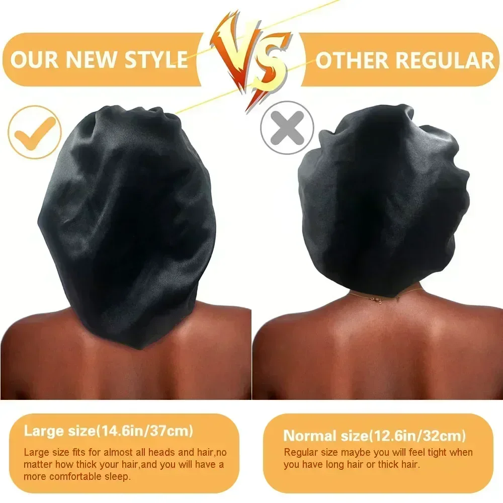 Hair Cap for Women Satin Night Sleep Care Bonnet