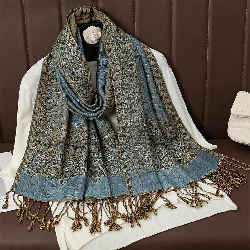 Tassel Blanket Design Thick Pashmina New Winter Warm Shawl Wrap