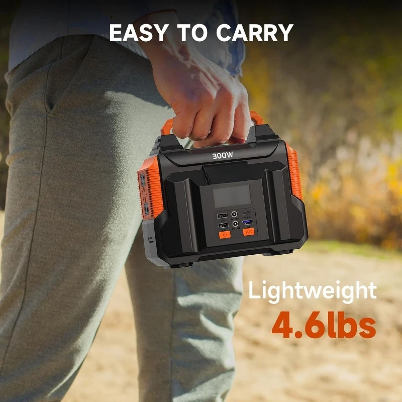 Portable Power Station 300W 257wh Lithium Battery Small Portable Generator for Home Use Camping Travel