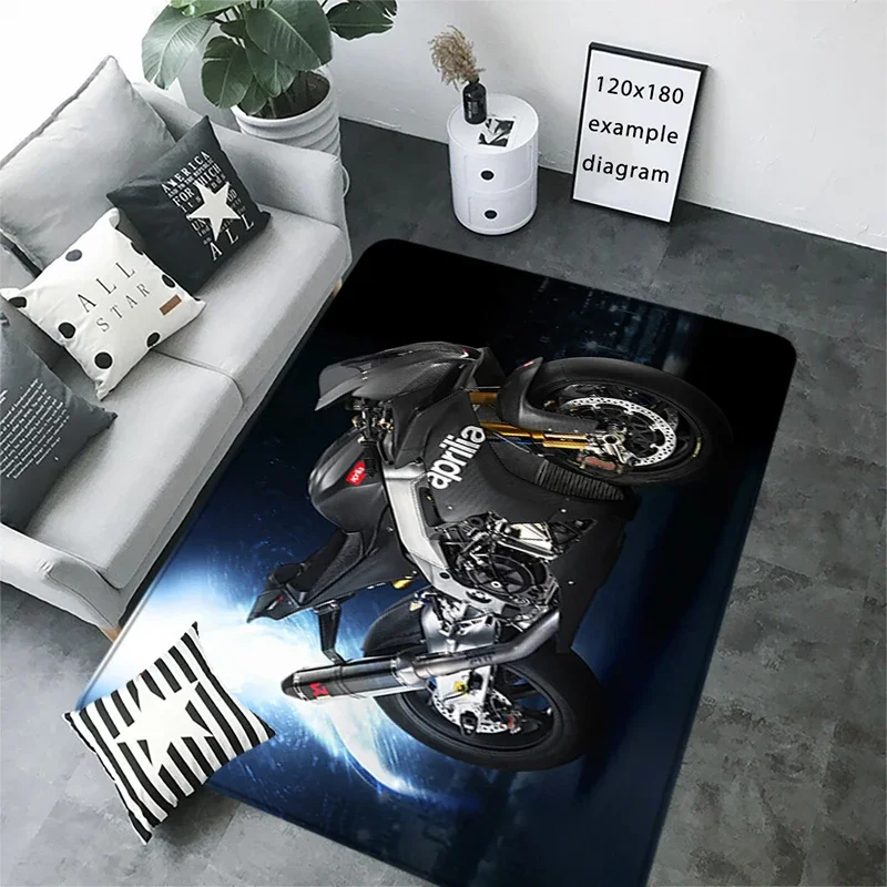Living Room Rugs A-Aprilia Motorcycle Carpets Entrance Doormat Floor Mats Carpet Anti Slip Mat Home Rugs Kitchen Hallway Decor 4