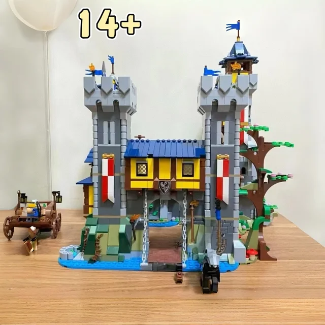 2024  Party gifts Three in One Medieval Castle Compatible with 31120 Adults and Children Christmas and Birthday Gifts 1