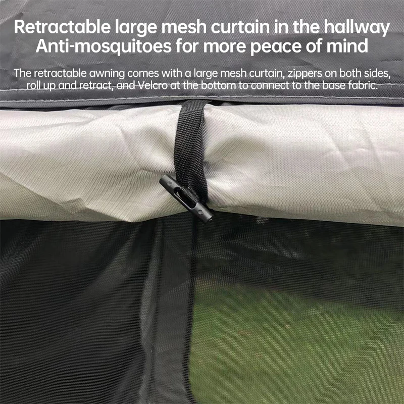 Outdoor Extension Suv Rear Tent for 5-8 People 190t Camping Tent Trunk Car Mounted Camping Equipment