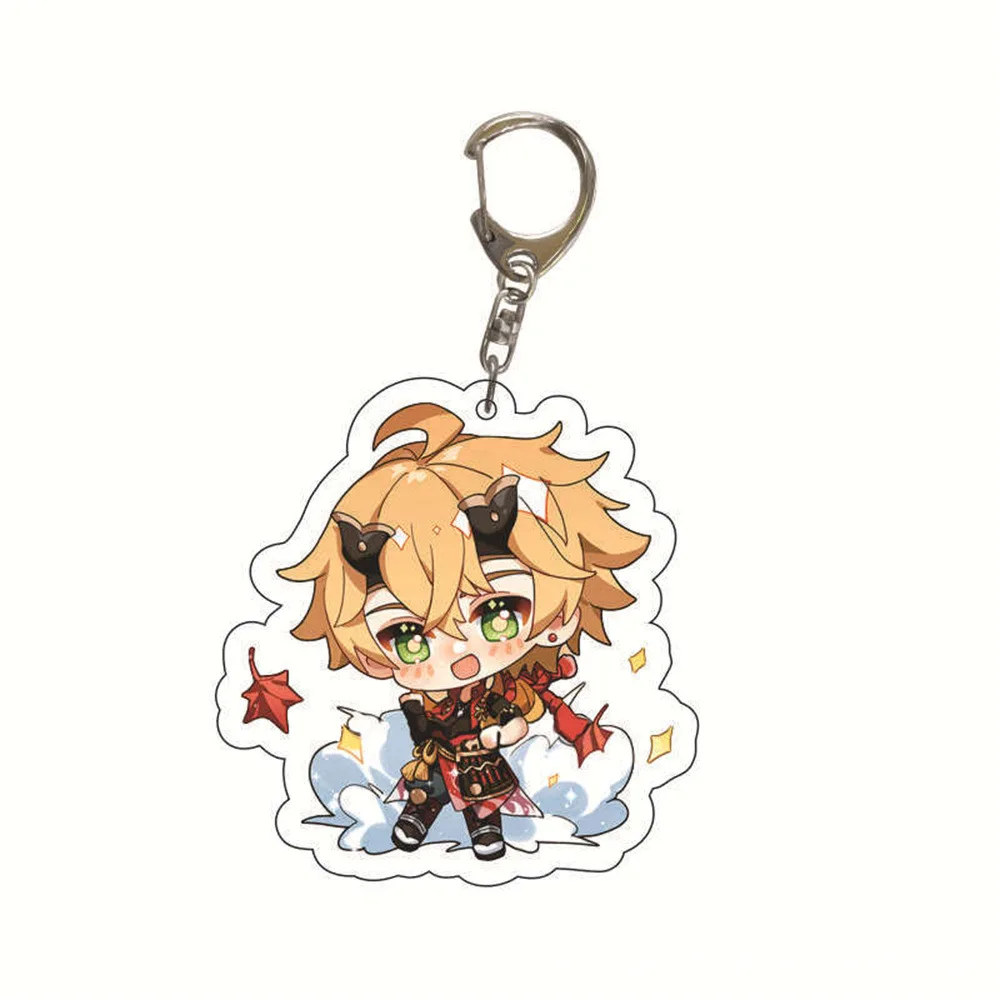 Anime Cartoon Figure Keychain Pendant – Game Impact Character Collection Badge