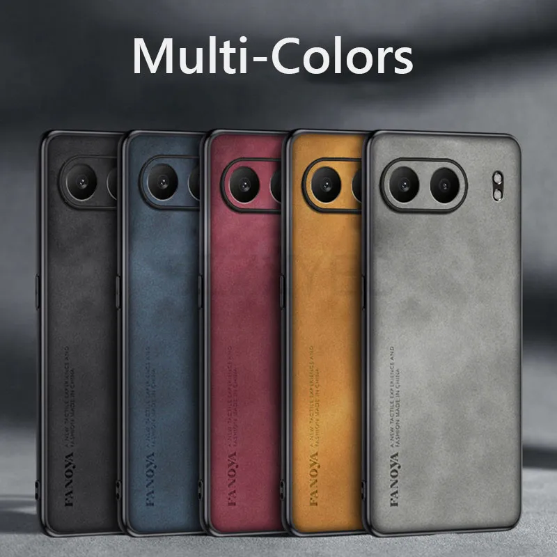 Luxurious Retro Leather Skin Feel Shockproof Matte Silicone Soft Case Cover