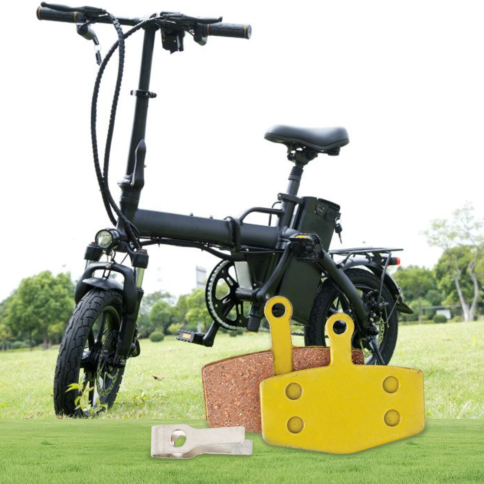 1 paar MTB Bremsbeläge Voll Metall Disc Bremsbelag Für Ebike S5 Scheiben Bremsen Pads Ersatz Elektrische Fahrrad Zubehör – Detail 11