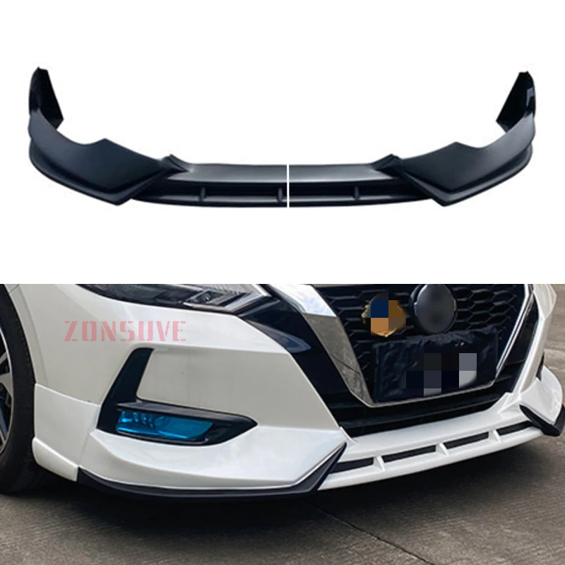 

For Nissan Sentra Sylphy 2020 2021 2022 Year Front Bumper Lips Body Kit Accessories 2 Pcs