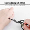 Professional Manicure Tool Stainless Steel Nose Hair Trimming Scissors Safety Blunt Scissor Round Tip Small Nose Hair Scissor 4