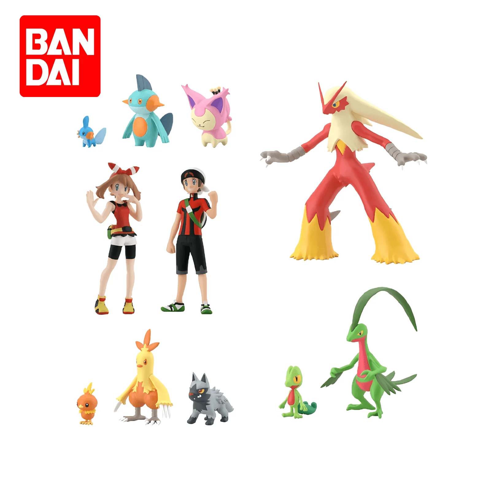 Bandai Pocket Monsters Pokémon Scale World Hoenn Region Action Figure Anime Model Desktop