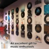 12Pcs Transparent Acrylic Record CD Storage Rack Vinyl Record Display Stand Shelf Living Room Decor Wall Holder Record Holder 4