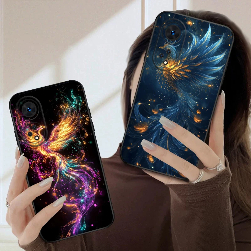 Cartoon Phoenix Silicone Soft Phone Case