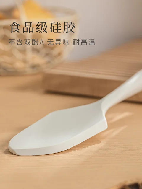 고온 내성 실리콘 소프트 스크레이퍼, 베이킹 크림 삽, 케이크 뒤집개, 가정용 식품 등급, 걱정 없는 일기