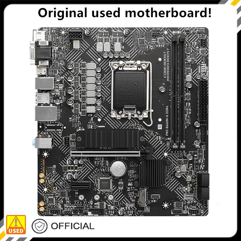 Per Scheda Madre Pro B660M-G Ddr4 Lga 1700 Per Intel B660 Ddr4 M.2 Nvme Scheda Madre Desktop Originale Scheda Madre Usata