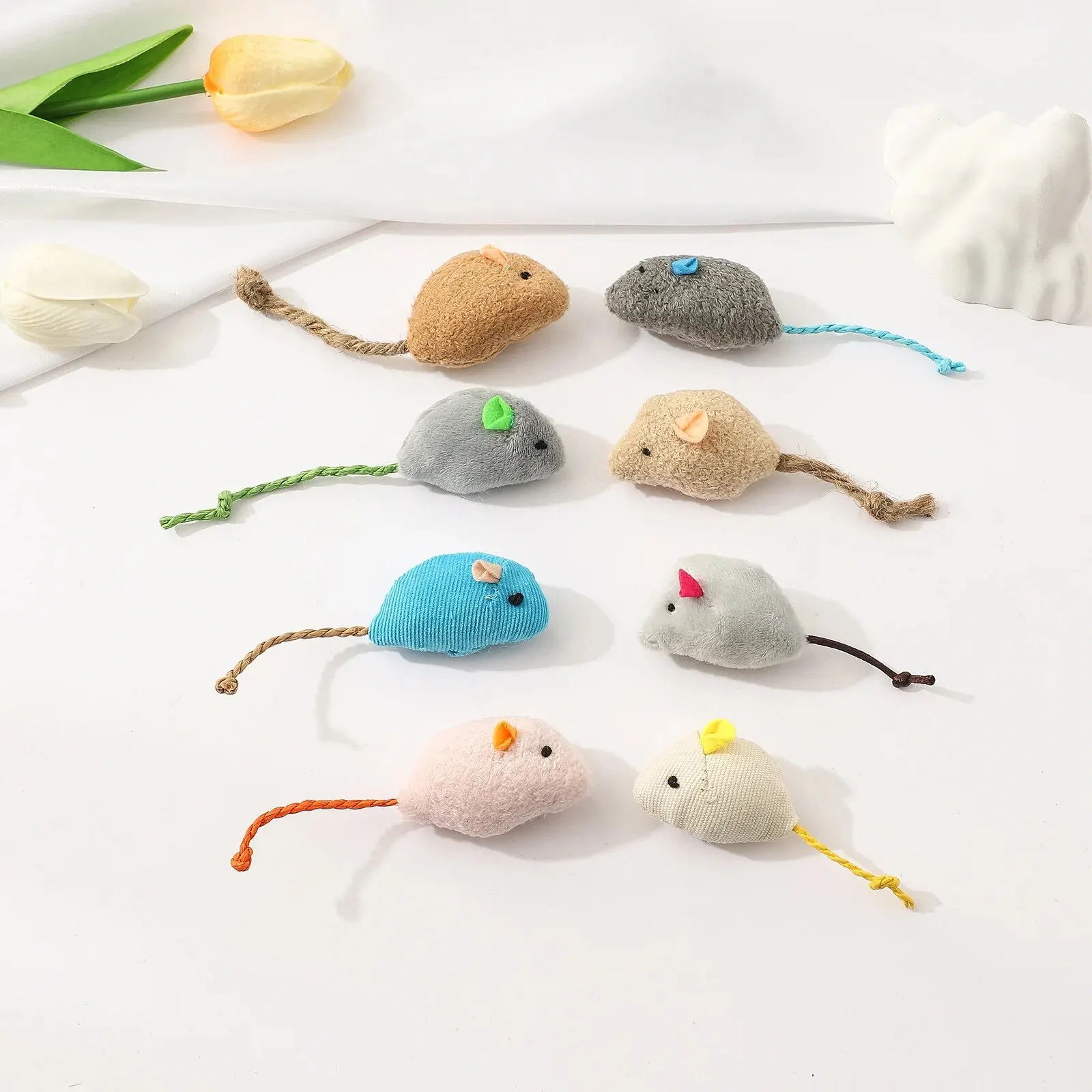 Juguetes Para Gatos Con Menta - 5 Figuras De Gato De Colores, Blandos Y Atractivos Para Juego Interactivo