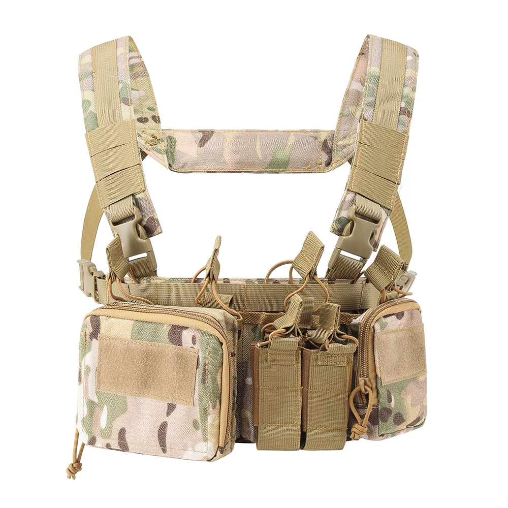 Sinairsoft cs match Wargame tcm Brust Rig Airsoft taktische Weste militärische Ausrüstung Pack Magazin tasche Holster Molle 500d Nylon Swat – Detail 5