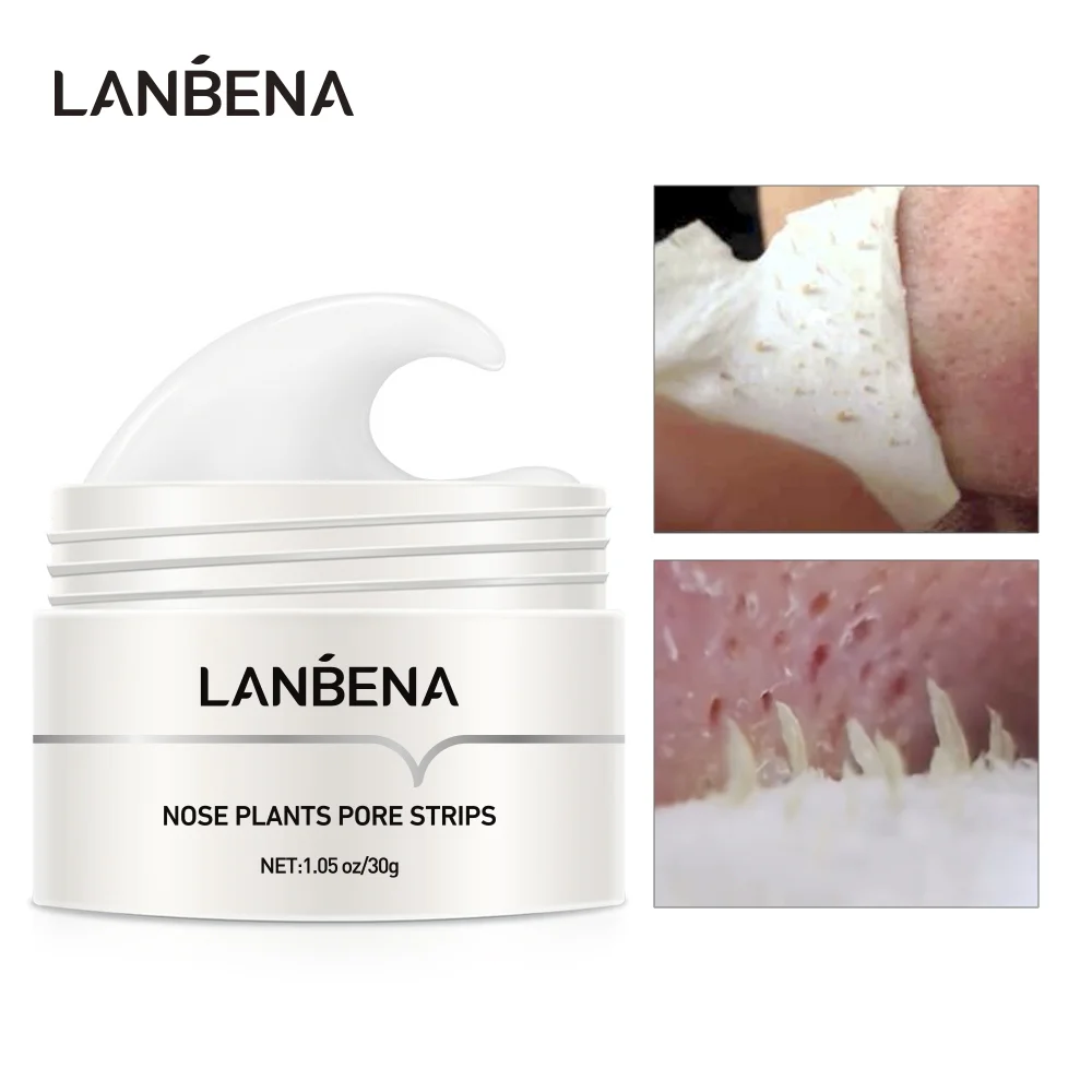 

LANBENA Blackhead Remover Nose Mask Pore Strip Black Mask Peeling Acne Treatment Black Deep Cleansing Skin Care Korea New Style