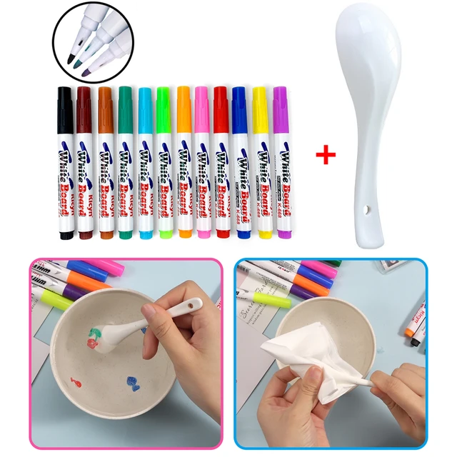 8/12 Colors Magical Water Painting Pen Set Water Floating Doodle Kids  Drawing Early Art Education