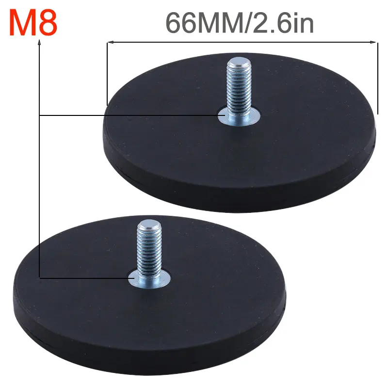 10PCS 66MM M8 Bolzen Magnetische Basis Halterung Clamp LED Arbeit Licht Bar Halter SUV Offroad – Detail 2