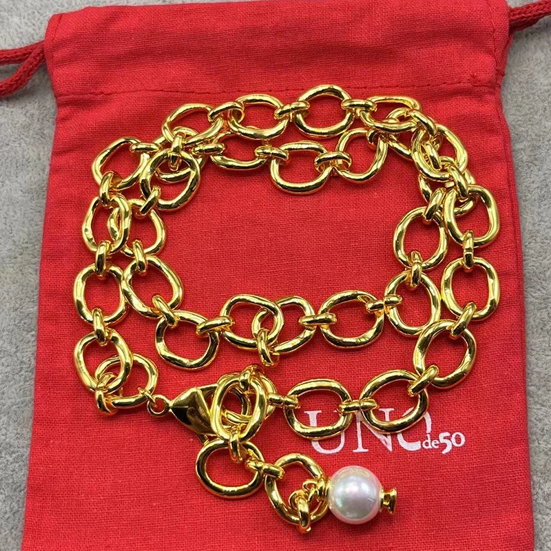 

2023 UNOde50 European and American New Popular Creative Design Exquisite Gem Women's Necklace Romantic Jewelry Gift Pack