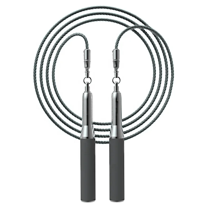 

J-Style Calorie Counting High Quality New Design Bead Sanguine Pink Chinese Electric Interchangable Long Handle Pvc Jump Rope