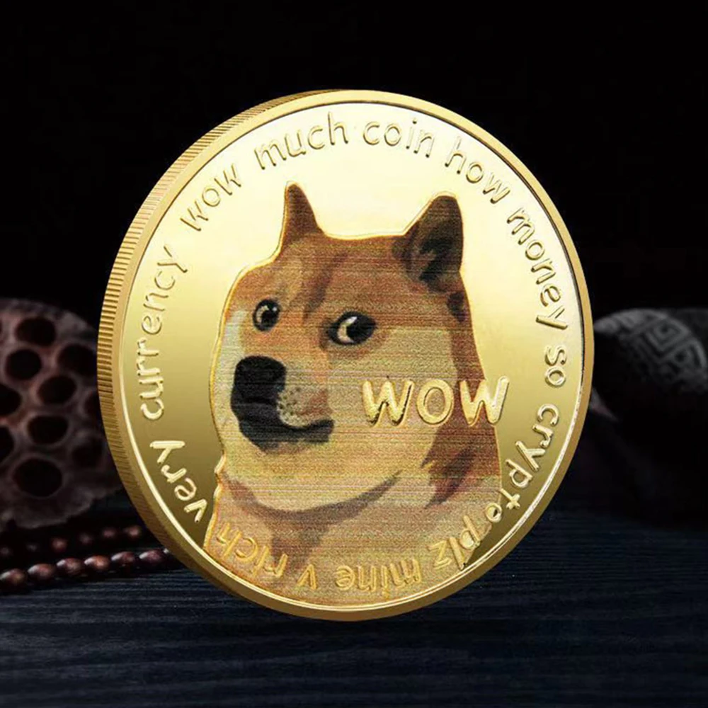 Dogecoins en or et argent : une collection qui célèbre la communauté avec  style et authenticité, image size:1000x1000