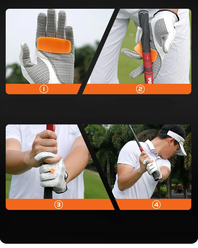 Golf Magic Tape Golf Beginner Alignment Silicone Magic Stick Golf Grip Friction Stickers Golf Swing Trainer Accessories